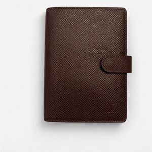 Louis Vuitton Brown Taiga PM Agenda